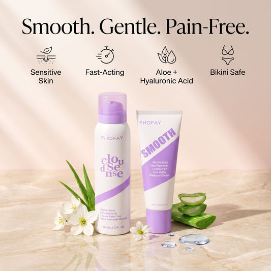 Bikini Pain-Free Hair Removal Cream for Sensitive Skin,